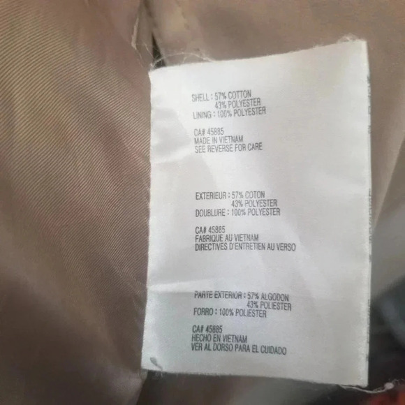 Micheal Kors  Tan Double Breasted Belted Trench Coat L - Picture 4 of 12